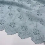 Bordado Inglês 3d - Azul