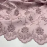 Bordado Inglês 3d - Rosa