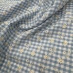 Bordado Inglês Seersucker - Azul - Image 3