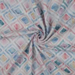 Musselina Geo Watercolor - Azul - Image 2