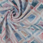 Musselina Geo Watercolor - Azul - Image 3