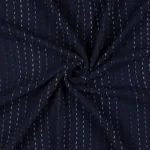 Musselina Bordada Riscas - Azul Marinho - Image 2