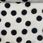Linho Viscose Dots - Preto