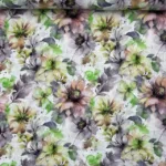 Linho Field Flower - Verde