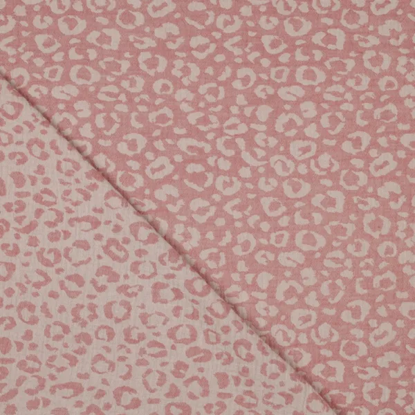 Musselina Jacquard Leo - Rosa