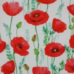 Popeline Big Flower - Branco