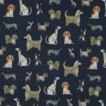 Popeline Dogs - Azul Marinho