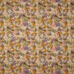 Popeline Flower Fest - Branco / Lilás