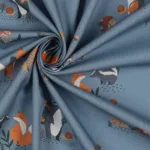 Popeline Forest Animals - Azul - Image 3