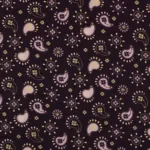 Popeline Glitter Paisley - Roxo
