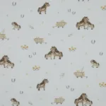 Popeline Sweet Horses - Branco