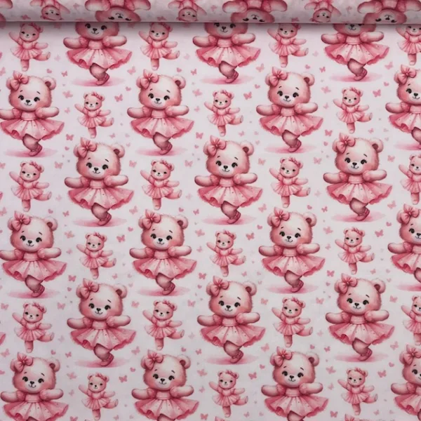 Popeline Teddy Girl - Branco