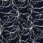 Viscose Abstract Flowers - Azul - Image 2