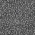 Viscose Small Flower c/ Elastano - Preto