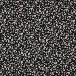 Viscose Mini Flowers - Preto