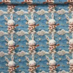 Popeline Digital Rabbit