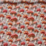 Popeline Digital 3D - Mushrooms