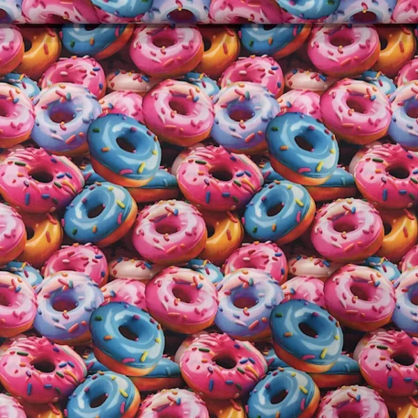 Popeline Digital 3D - Donuts