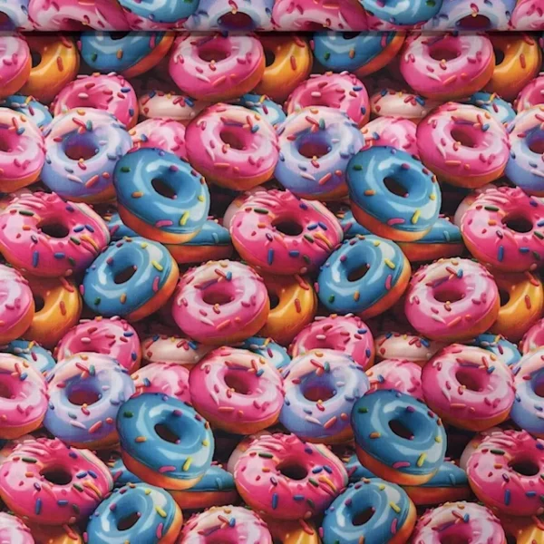 Popeline Digital 3D - Donuts