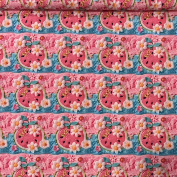 Popeline Digital 3D - Watermelon