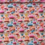 Popeline Digital 3D - Mushrooms