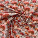 Popeline Digital 3D - Mushrooms - Image 2