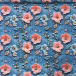 Popeline Digital 3D - Flowers