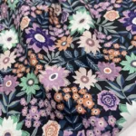 Popeline Digital Flower - Preto - Image 3