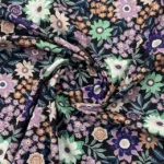 Popeline Digital Flower - Preto - Image 2