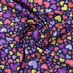 Popeline Digital Hearts - Azul - Image 2