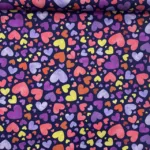 Popeline Digital Hearts - Azul