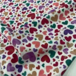 Popeline Digital Hearts - Branco - Image 3