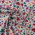 Popeline Digital Hearts - Branco - Image 2