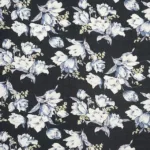 Chiffon Roses - Preto/Azul