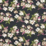 Chiffon Roses - Preto/Bege