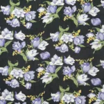 Chiffon Roses - Preto Lilás