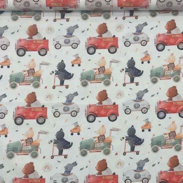 Popeline Digital 3D - Cars Toys