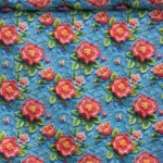 Popeline Digital 3D - Flower