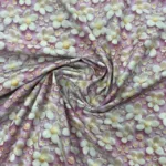 Popeline Digital 3D - White Flower - Image 2