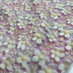 Popeline Digital 3D - White Flower - Image 3