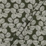 Popeline Resinada Leaves - Verde - Image 2