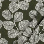 Popeline Resinada Leaves - Verde - Image 3