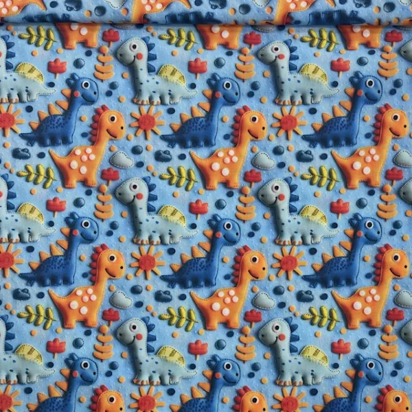 Popeline Digital 3D - Dino