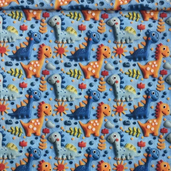 Popeline Digital 3D - Dino