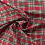 Tartan Decoração - Vermelho c/ Lurex 2,80 mt Largura - Image 2
