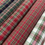 Tartan Decoração - Vermelho c/ Lurex 2,80 mt Largura - Image 4