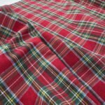 Tartan Decoração - Vermelho c/ Lurex 2,80 mt Largura - Image 3
