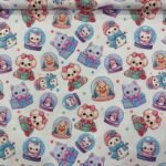 Popeline Digital Fofi - Branco