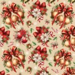 Policanvas Natal – Laços e Bolas