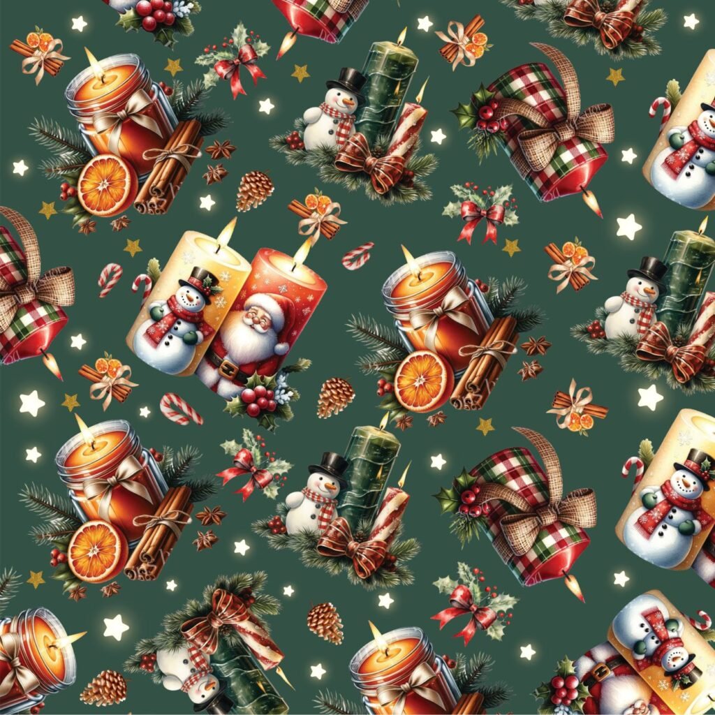 Tecido Policanvas natal novas Violet Fabrics